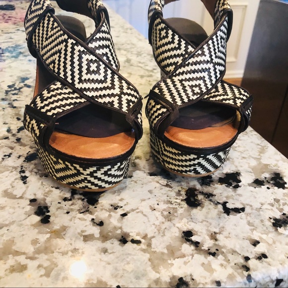 Lucky Brand Koko Woven Slingback Platform Sandals - Picture 4 of 8